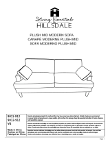 Hillsdale Furniture Positano Upholstered Sofa Owner's manual