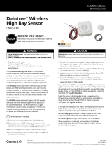 Daintree Networked WHS100 Wireless Outdoor Rated High Bay Occupancy Sensor Installation guide