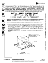 Prescolite LTR-SCA LITEISTRY Sloped Ceiling Adapter Installation guide