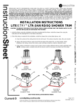 Prescolite LTR-3/4/6 LITEISTRY Shower Downlight Installation guide