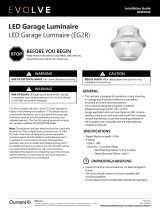 Evolve EG2R Series LED Garage Luminaire Installation guide