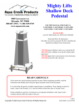Aqua Creek Mighty Pedestal, Shallow Anchor User manual