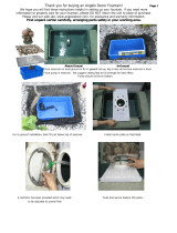 Angelo Decor Amphora Springs In-Ground Water Feature Operating instructions