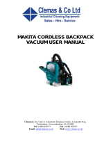 clemas Makita BackPack Vacuum User manual