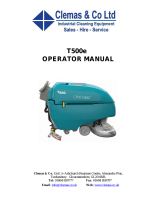 Clemas & Co Tennant T500e 650D Owner's manual