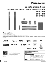 Panasonic SC-BT230 User manual