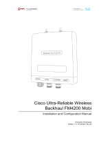 Cisco FM4200 Mobi Ultra-Reliable Wireless Backhaul Installation guide