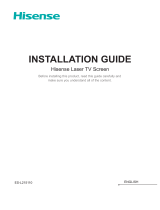 Hisense ES-L215110 Laser TV Screen Installation guide