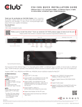 Club-3D Club 3D CSV-1595 Dual 4K HDMI 7-in-1 USB C Hub Installation guide