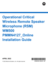 Motorola WM500 Installation guide