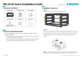 Lumens OIP-AC01 Installation guide