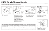 SloanLED 24S2 24 VDC Power Supp Installation guide