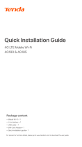 Tenda 4G180 Installation guide