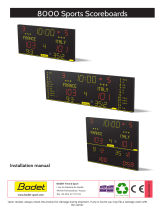 Bodet 8000 Sports Scoreboards Installation guide