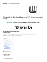 Tenda AC7 AC1200 Smart Dual-Band WiFi Router Installation guide