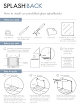 SPLASHBACK Pre Drilled Glass Installation guide