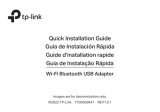 TP-LINK Archer T2UB Wi-Fi Bluetooth USB Adapter Installation guide