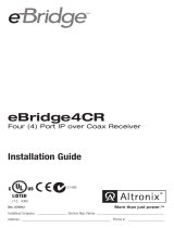 eBridge 4CR 4 Port IP Over Coax Receiver Installation guide
