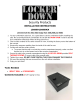 LOCKER DOWN LD2059/LD2059EX Extreme Armrest Safe Installation guide
