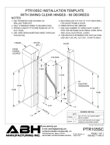 ABH MANUFACTURING INC PTR105SC Installation guide