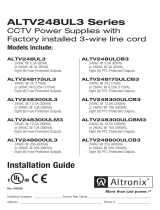 Altronix ALTV248UL3 Series CCTV Power Supplies Installation guide