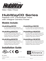 Hubway D Series Passive UTP Transceiver Hubs Installation guide