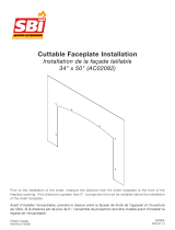 SBI 32×50 Inch Cuttable Faceplate Installation guide