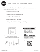 Google Nest RB-YRD540-WV-BSP Nest x Yale Lock Smart Deadbolt Lock Installation guide