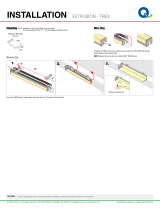 Q-tran TRE3 Three Sided Lens LED Aluminum Extrusion Installation guide