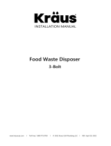 KRAUS 3-Bolt Food Waste Disposer Installation guide
