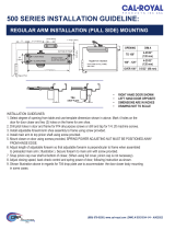 Cal-Royal CAL-ROYAL 500 Series Grade 1 Door Closer Installation guide