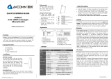 AVCOMM 4010GX2 8+2G 1000M Unmanaged Ethernet Switch Installation guide