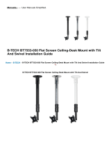 B-Tech BT7553-050 Flat Screen Ceiling-Desk Mount Installation guide
