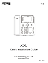 Fanvil X5U Installation guide