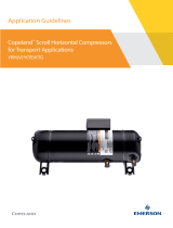 Emerson YRH(V)*KTE/KTG Copeland Scroll Horizontal Compressors for Transport Applications Installation guide