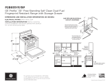 GE Appliances P2B935YP/BP Profile 30 Inch Free Standing Self Clean Dual Fuel Range Installation guide