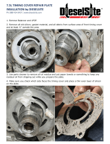 DieselSite 7.3L Timing Cover Repair Plate Installation guide