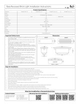 Havit Lighting Bata Recessed Brick Light Installation guide