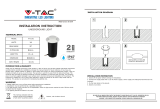 V TAC V-TAC 80133970 Underground Light Installation guide