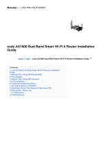 Cudy AX1800 Dual Band Smart Wi-Fi 6 Router Installation guide