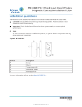 Johnson Controls MC-302E PG+ Wired Input Door/Window Magnetic Contact Installation guide