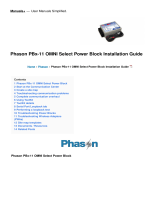 Phason PBx-11 OMNI Select Power Block Installation guide