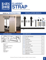 BARN DOOR HARDWARE SDH-SW4-BLK-8 Installation guide
