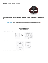 Jacfit JBike & JRun sensor Set For Your Treadmill Installation guide