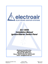 electroair EA-13000 Starter Switch Panel Installation guide