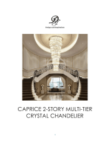 D I Caprice 2-Story Multi-Tier Crystal Chandelier Installation guide