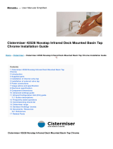 Cistermiser 42528 Novatap Infrared Deck Mounted Basin Tap Chrome Installation guide