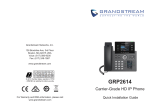 Grandstream GRP2614 Installation guide