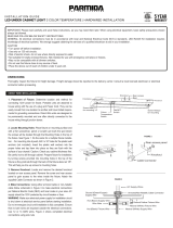 PARMIDA 3CCT Hardwired LED Under Cabinet Light Installation guide