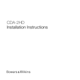 Bowers And Wilkins CDA-2HD Installation guide